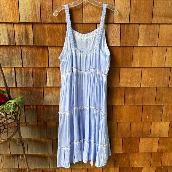 NWT Anthropologie Nell Lavender Tiered Pullover Midi Dress in Women's 1X - Picture 9 of 14